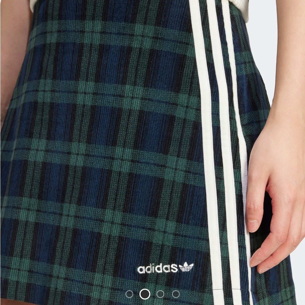 Adidas Green Plaid Women's Skirt